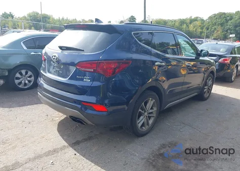 2017 Hyundai Santa Fe Sport 2.0T Se from USA, damaged, VIN 5XYZUDLAXHG464555